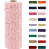 MORAINJAY 3mm Cotone Macramè 100% Naturale,Rosa Chiaro 100m Filato Non Sbiancato Senza Chimici per DIY, Bomboniere, Decorazioni - Cordame in Cotone per Crafts
