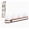 HI BEAUTY! Barra LED per Trucco con Ventose -4 Lampadine con Luce LED Naturale - Portatile e Senza Fili - Interruttore ON/OFF - Facile da Applicare su Specchi e Superfici - 30 x 6,5 x 6 cm