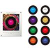 Generic Magneti magnetici per frigorifero, altoparlanti a induzione NFC, 9 dischi musicali NFC, magneti per frigorifero con lettore, decorazione da scrivania per ufficio (modelli rotanti e non rotanti)
