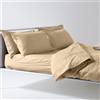 Lisola Set Lenzuola Letto Singolo, Parure Lenzuola in Cotone Pregiato, Made in Italy, Lenzuola da Sopra 160x290cm + 1 Federa 50x80cm, Tinta Unita. Modello: Tortona, Beach