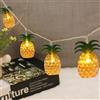 KATELUO Catena Luminosa Tropicale, 3M 20 Luci Led Batteria Ananas, Stringa di Luci Tropicali Estive, Ghirlanda di Luci All'anananas per Camera da Letto, Compleanno, Feste, Hawaiane, Decorazione (A)