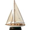 Thorness Yacht a vela dettagliato modello in legno di classe J lungo 35 cm | Americas Cup Racing Yacht | ornamento nautico | modello di barca a vela | kit modello di barca completamente assemblato