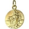 Palais du Rosaire Medaglia scapolare Vergine del Monte Carmelo placcata oro 15 mm - Medaglia e croce placcata oro - Culto cristiano placcato oro
