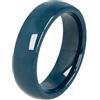 Fengw 6 mm anello fede da uomo in ceramica blu navy anello di nozze lucido gioiello, Ceramica