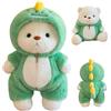 HBSFBH Orsacchiotto Peluche, 30CM Orsacchiotto di peluche con Costume da Dinosauro, Teddy Bear Peluche, Orsacchiott-o di peluche con Cappuccio, Orsa-cchiotto Di Pelu-che Compleanno, Regalo per Natale (M1)