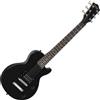 Rocktile L-50B Junior 3/4 Taglia (chitarra elettrica per bambini da 6 a 12 anni, humbucker, single cut, cavo per chitarra) nero