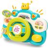 Nukdey Giocattolo volante per bambini con luce e musica, volante per bambini per giocare in auto, simulatore di guida, giocattolo musicale, regalo educativo per ragazzi e ragazze dai 3 anni in su