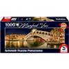 Schmidt Spiele Puzzle 59620 Manfred Voss, Ponte Rialto, 1000 pezzi, puzzle panoramico, colorato