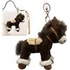 Generico Portachiavi A Forma Di Cavallo - Cavallo Di Da 18 Cm | Portachiavi Con Animali Di Peluche, Ciondolo Per Bambola Di Peluche, Design Di Per Borse, Decorazione Da Appendere Per Bor
