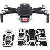 WRAPGRADE Skin set di adesivi compatibile con DJI Mini 2 (BLACK BUMPY CAMO)