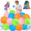 KOKODI Gavettoni Riutilizzabili Magnetici Autosigillanti, Palloncini Acqua Riutilizzabili in Silicone BPA-Free, Bombe d'Acqua per Giochi Acqua Bambini, Spiaggia, Piscina (16PZ)