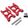 KLAPR Braccio oscillante anteriore in metallo per LC Racing 1/14 WLtoys 144010 144001 144002 124017 124016 124018 124019 Ricambi auto RC (colore: Rosso)