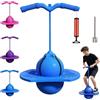 STOAT Pallone da Equilibrio Salterino Bambini, Pogo Salterino con Impugnatura, Antiscivolo, Giocattolo per Casa, Giardino, Sport e Divertimento per Tutta la Famiglia (blu)