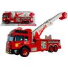 Generico Camion Pompieri Grande cm 30 con Movimento Frizione Scala Allungabile e Rotante 360° Camion Pompieri Giocattolo Grande per Bambini Confezione in Cupola Veicolo di Emergenza Vigili del Fuoco Giocattolo