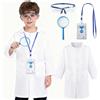 KumSoomliy Costume da dottori, per bambini, per bambini, da scienziato, età 11-12 anni