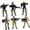 Mikinona Soldatini Militari per Sviluppare Coordinazione Occhio-mano in Plastica per Bambini Set di 6 Gioco Interattivo Genitore-figlio