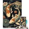 AITEXI puzzle 1000 pezzi per adulti Pesce Koi in stile Ukiyo giapponese Giocattolo educativo antistress perché è ideale come regalo per tutta la famiglia 52x38cm