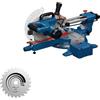 Bosch Professional Bosch PRO Troncatrice a filo GCM305-216S (incl. 2 lame, 2 estensioni laterali, righello di misurazione, morsetto, sacchetto raccoglipolvere e chiave)