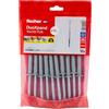 fischer DuoXpand 10 x 120 FUS, tasselli universali di alta qualità con vite esagonale e rondella a U sagomata (10 pezzi), tasselli per una tenuta forte, ideali per materiali da costruzione porosi e