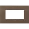 Vimar 19954.24 Placca Arké fit 4 moduli, metallo, bronzo matt