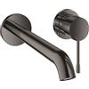 GROHE Essence Rubinetto Miscelatore per Lavabo a 2 Fori, taglia M, finitura EasyClean, Grigio Antracite, 19967A01