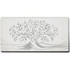Giallobus - Quadro - 07 - Capezzale Moderno - Sacra Famiglia e Albero della Vita - Grey Soft - Tela Canvas Telaio Standard - 100x50 - Pronto da Appendere - Quadri Moderni per la casa