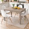 Linea Azzurra Tavolo da Pranzo Modello Firenze Made in Italy Allungabile 120x80x76,5cm + 40 Estensione Olmo Elegante per Cucina; Soggiorno