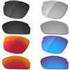 LenzReborn Lente Polarizzata Ricambio per Oakley Carbon Shift OO9302 Sunglass - Altre opzioni nero scuro + grigio argento + rosso fuoco + blu ghiaccio Taglia unica