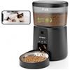 PUPPY KITTY Distributore Automatico Cibo Gatti con Telecamera 1080P, 2.4G WiFi Dispenser Cibo Gatti con APP Video Audio Visione Notturna Ciotola in Acciaio Inossidabile