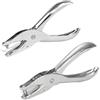 NJCXOLA 2 pcs Perforatore A Foro Singolo,Pinza in Acciaio Inossidabile,per Fare Cerchi,Perforatore dell'ufficio,Ideale per cartelle[3 mm + 6 mm]