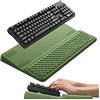 VAYDEER Poggiapolsi ergonomico per tastiera, con supporto, 2 in 1, rialzo per tastiera e cuscinetto in memory foam morbido per digitare, sollievo dal dolore al polso, vassoio antiscivolo per ufficio