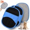 TopEsct 2 Pezzi Guanto Leva Peli Animali Togli Peli Gatto e Cane, Spazzola 24x17cm in Rete Traspirante e Pelle PU, Rimuovi Peli per Divano in Velluto Tappeti e Sedili Auto, Design a 5 Dita Riutilizzabile