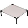 Folpus Lettino rialzato per Cani, Culla da Riposo, Regalo Versatile, Facile da Pulire, Accessori per Animali Domestici per Campeggio, Soggiorno, Balcone, Grigio Chiaro, L