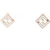 FENDI Orecchini traforati FENDI forever fendi placcati oro bianco NUOVI