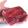 2128 CT Naturale Africano Rosso Rubino 91 X 81 MM Gemma Certificato Grande Rough