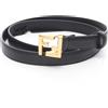 FENDI Cintura logo FENDI FF 8C0648AAIWF04TX80 pelle nera NUOVA donna #80