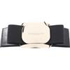 Salvatore Ferragamo Vara nastro Valletta 771551340421 pelle GP tela Nero NUOVO