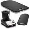 Strixorn Base Scorrevole, Tagliere Scorrevole per Thermomix TM7 con Rotelle 360°, Tavola con Rotelle per Accessori TM7, Slider per Thermomix per Movimento Fluido sul Piano di Lavoro, Nero