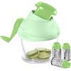 Generic Grattugia Manuale Manovella e Pressa per Formaggio 3 Rulli Acciaio Inox HM-6370