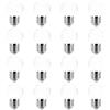 jiotouhu 16 x decorazione 2w LED coperchio trasparente mini palla da golf lampadina bianca fredda E27 Edison vite montaggio