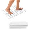 Maidlo Technology-EU Tappetino da bagno assorbente in pietra - Tappetino da bagno in terra di diatomee - Asciugatura rapida, antiscivolo, assorbente e pieghevole per bagno e cucina (Bianco, 39 * 60)