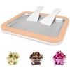 climafusion Macchina per gelato arrotolato, macchina per gelato istantaneo in acciaio inossidabile, per la casa, bambini, gelato, fai da te, attività genitore-figlio, peluria di pesca
