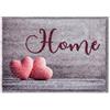 Astra tappetino morbido e soffice Pure & Soft - tappetino antipolvere colorato - zerbino per interni - zerbino resistente - 50x70cm (colore: home hearts silver)