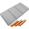 VALINK Dubai Chocolate Bar 3D Clear Policarbonato Stampo Cioccolato Cioccolato, Mezza Rotonda Lunga Stris