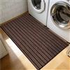 GUOZHEN Zerbino Ingresso Esterno 65 x 115 cm Lavabile, Resistente Allo Sporco Zerbino Interno Interno Esterno per Porta Casa e Corridoio, marrone