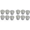 Osmond 12 Pezzi Antiaderenti Singoli Bicchieri Popovers Cioccolato Fuso Budino Tazze Stampo Lampone