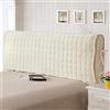 YUPAK Copertura Per Testiera Per Letto Copri Testata Letto, Fodera Elastica Protezione, Coprire Antipolvere In Cotone Europeo Cover Lavabile Per Decorazione Camera Letto Copritestata,Beige-190cm(75inch)