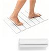 Maidlo Technology-EU Tappetino da bagno assorbente in pietra - Tappetino da bagno in terra di diatomee - Asciugatura rapida, antiscivolo, assorbente e pieghevole per bagno e cucina (Bianco, 30 * 40)