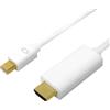 LOGILINK LogiLink CV0124 cavo video adattatore 3 m Mini DisplayPort HDMI Tipo A (Standard) Bianco