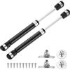 QUARKZMAN 8 Pollici 50N/10lb Ammortizzatore a Gas, Molla a Gas, Letto, Pavimento, Sportello di Accesso, Mobile TV, Coperchio della Scatola (Nero, Set di 4)